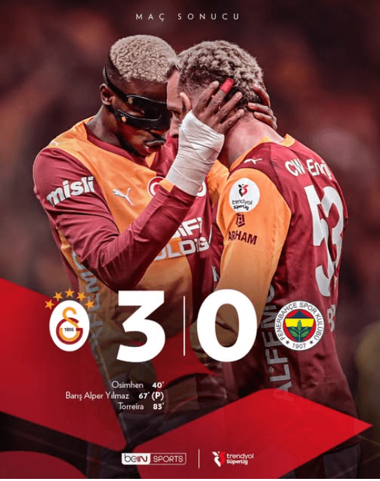Derbi zaferiyle kapı aralandı: Galatasaray şampiyonluğa koşuyor
